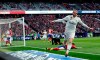 Real Madrid's Gareth Bale celebrates after scoring his side's 3rd goal during a Spanish La Liga soccer match between Atletico Madrid and Real Madrid at the Metropolitano stadium in Madrid, Spain, Saturday, Feb. 9, 2019. (AP Photo/Manu Fernandez)