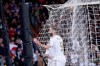 Real Madrid's Karim Benzema celebrates after scoring his side's fifth goal during a Champions League group A soccer match between Real Madrid and Galatasaray at the Santiago Bernabeu stadium in Madrid, Spain, Wednesday, Nov. 6, 2019. (AP Photo/Manu Fernandez)