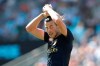 Real Madrid's Gareth Bale fixes his hair during La Liga soccer match between Celta and Real Madrid at the Balaídos Stadium in Vigo, Spain, Saturday, Aug. 17, 2019. (AP Photo/Luis Vieira)