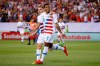 United States' Weston Mckennie, right, celebrates with Tyler Boyd after Mcnennie's goal during the first half of a CONCACAF Gold Cup soccer match against Curacao, Sunday, June 30, 2019, in Philadelphia. (AP Photo/Matt Slocum)