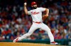 Philadelphia Phillies' Jake Arrieta pitches during the fourth inning of a baseball game against the Milwaukee Brewers, Wednesday, May 15, 2019, in Philadelphia. (AP Photo/Matt Slocum)