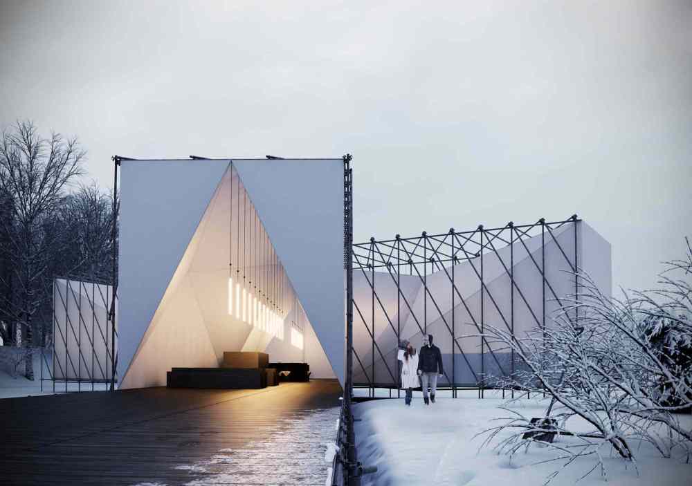 OS31
RAW:almond pop-up restaurant (above rendering), under construction at The Forks, is an example of a unique initiative that celebrates winter city living.
