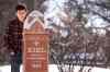 Melissa Tait / Winnipeg Free Pre
Ben Linnick quietly reflects at Louis Riel's marker at the St. Boniface Cathedral on Louis Riel day. Linnick said as a young Metis growing up in Flin Flon, Riel was a role model, and even more so now that he lives in Winnipeg.