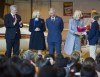 David Lipnowski / The Canadian Press files
Prince Charles looks on as Camilla accepts a bouquet of flowers.
