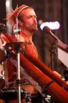 JOHN WOODS / WINNIPEG FREE PRESS
Xavier Rudd performs on the mainstage Sunday evening to close out the final day of the 40th edition of the Winnipeg Folk Festival.