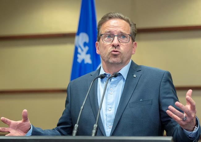 Bloc Quebecois Leader Yves-Francois Blanchet speaks to the media Tuesday, October 22, 2019 in Montreal after his party won 32 seats in the federal election. THE CANADIAN PRESS/Ryan Remiorz