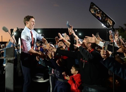 Liberal Leader Justin Trudeau greets supporters at a campaign event in Surrey, B.C., on Tuesday, Sept. 24, 2019. THE CANADIAN PRESS/Ryan Remiorz