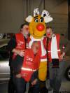 winnipeg free press
Humour columnist Doug Speirs (from left), former sports editor Julian Rachey and Free Press publisher Bob Cox hang out with Operation Red Nose mascot Rudy.