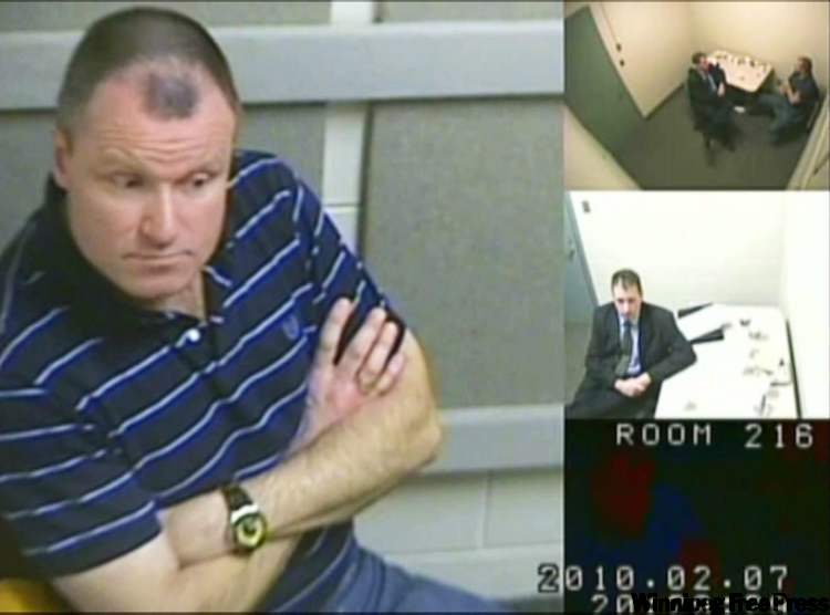 CP
Col. Russell Williams during his interrogation by police.