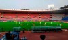 FILE - In this Tuesday, Oct. 15, 2019, file photo provided by the Korea Football Association, South and North Korean, wearing red uniforms, players play during their Asian zone Group H qualifying soccer match for the 2022 World Cup at Kim Il Sung Stadium in Pyongyang, North Korea. The South Korean soccer association said Friday, Oct. 18, it has requested that North Korea be punished for blocking rival fans and media from attending a World Cup qualifier between the countries at an empty stadium in Pyongyang. (The Korea Football Association via AP, File)