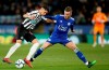 Leicester City's James Maddison, right, and Newcastle United's Ayoze Perez battle for the ball during the Premier League match at The King Power Stadium, Leicester, Friday April 12, 2019. (Nick Potts/PA via AP)