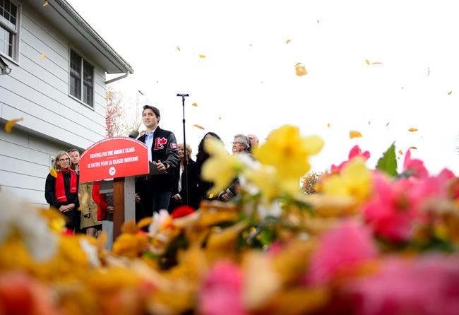 Liberal leader Justin Trudeau makes a campaign stop in Fredericton, N.B., on Tuesday Oct. 15, 2019. THE CANADIAN PRESS/Sean Kilpatrick