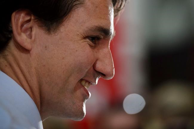 Liberal leader Justin Trudeau makes a campaign stop in West Vancouver, B.C., on Sunday Oct. 20, 2019. THE CANADIAN PRESS/Sean Kilpatrick