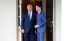 Prime Minister Justin Trudeau is greeted by U.S. President Donald Trump as he arrives to the White House in Washington, D.C. on Thursday, June 20, 2019. THE CANADIAN PRESS/Sean Kilpatrick