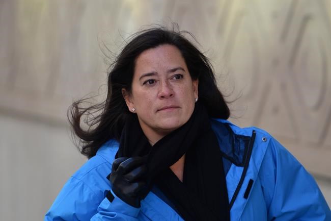 Former Liberal justice minister Jody Wilson-Raybould walks to Parliament Hill in Ottawa on Tuesday, Feb. 26, 2019. THE CANADIAN PRESS/Sean Kilpatrick