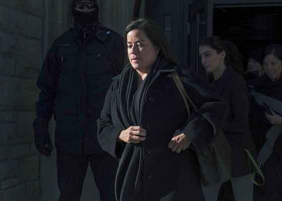 CPLiberal MP Jody Wilson-Raybould leaves the Parliament buildings following Question Period in Ottawa, Tuesday February 19, 2019. THE CANADIAN PRESS/Adrian Wyld