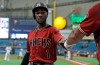Arizona Diamondbacks' Jarrod Dyson, left, celebrates with Ketel Marte after scoring on a fielder's choice by Adam Jones during the first inning of a baseball game Wednesday, May 8, 2019, in St. Petersburg, Fla. (AP Photo/Chris O'Meara)