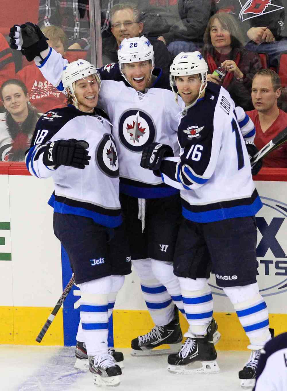 Chris Seward / MCT Archives
How much more of a tune-up do Bryan Little and wingers Andrew Ladd and Blake Wheeler need before the new NHL season begins Tuesday in Edmonton?