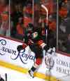 LUIS SINCO / LOS ANGELES TIMES / MCT FILES
Centre Mathieu Perreault can put the puck in the net, something that always entertains the fans.