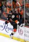 Jae C. Hong / The Associated Press
Anaheim Ducks' Mathieu Perreault celebrates a goal against Dallas Stars during the first period in Game 1 of the first-round NHL hockey Stanley Cup playoff series on Wednesday, April 16, 2014, in Anaheim, Calif.