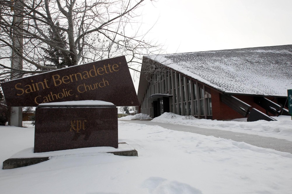 JOE BRYKSA / WINNIPEG FREE PRESS
St. Bernadette Catholic Church on Cottonwood Road.