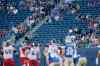 John Woods / The Canadian Press
Winnipeg Blue Bombers' fans are showing their disappointment with their team by not showing up during a CFL game against the Calgary Stampeders Thursday evening.