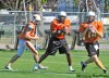 IAN LINDSAY / CANWEST NEWS SERVICE
Casey Printers (centre) with fellow Lion QBs Buck Pierce (left) and Travis Lulay on Tuesday, has earned a bad reputation over the years, but says he really is a team player.