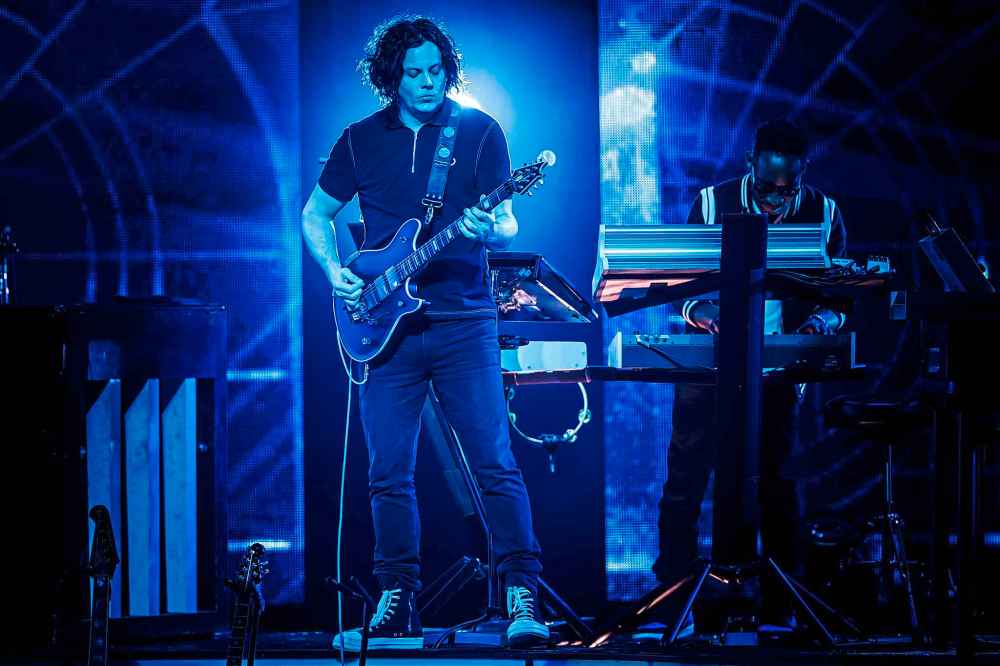 Valentin Flauraud/Keystone via AP
Singer and songwriter Jack White from the U.S. performs on the Auditorium Stravinski stage during the 52nd Montreux Jazz Festival, in Montreux, Switzerland, Tuesday, July 10, 2018. The event running from June 29 to July 14 will feature 380 concerts.