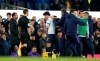 Tottenham Hotspur's Son Heung-min reacts as he is sent off for a challenge on Everton's Andre Gomes during the English Premier League soccer match at Goodison Park, Liverpool, England, Sunday Nov. 3, 2019. (Nick Potts/PA via AP)