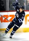 John Woods / Winnipeg Free Press
Winnipeg Jets' Chris Thorburn celebrates his goal against the Buffalo Sabres during third-period action Monday.