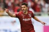 In this March 2, 2019, photo, David Villa celebrates after scoring in the second half of Vissel Kobe's 1-0 win over Sagan Tosu in a J-League football match in Kobe, western Japan. Spanish striker Villa said Wednesday, Nov. 13, 2019, he will retire from Japanese club Vissel Kobe next year.(Kyodo News via AP)/Kyodo News via AP)