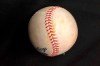 This photo shows the home-run ball hit by Washington Nationals' Howie Kendrick off Houston Astros pitcher Will Harris in the seventh inning of Game 7 at their baseball World Series in Houston, early Thursday, Oct. 31, 2019. His go-ahead, two-run homer lifted the Nationals over the Astros 6-2 Wednesday, Oct. 30 for his team's first World Series title. Kendrick immediately donated the ball, with a yellow streak of paint from hitting the screen, to the Hall of Fame, a part of his career to be celebrated at Cooperstown. (AP Photo/Ron Blum)