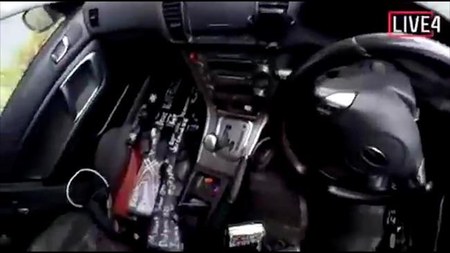 This image taken from the alleged shooter’s video, which was filmed Friday, March 15, 2019, guns on the passenger side of his vehicle in New Zealand. A witness says many people have been killed in a mass shooting at a mosque in the New Zealand city of Christchurch. Police have not described the scale of the shooting but urged people to stay indoors. (AP Photo)
