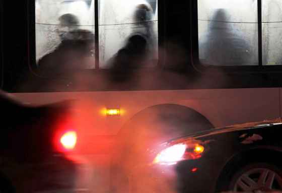 JOE BRYKSA / WINNIPEG FREE PRESS FILESBus riders on a Winnipeg Transit bus on Portage Ave near Polo Park Shopping Centre.