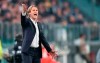 Udinese coach Davide Nicola reacts during the Serie A soccer match between Juventus and Udinese at the Allianz Stadium in Turin, Italy, Friday, March 8, 2019. (Alessandro Di Marco/ANSA via AP)