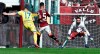 Chievo Verona's Emanuele Giaccherini, left, attempts to score as he's is challenged by Torino's Armando Izzo, center, during a Serie A soccer match between Torino and Chievo Verona, at the Olimpico Grande Torino stadium in Turin, Italy, Sunday, March 3, 2019. (Alessandro Di Marco/ANSA via AP)