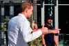 Newly hired Juventus soccer team defender Matthijs de Ligt shows the thumbs up sign upon his arrival at the Juventus Medical Center in Turin, Italy, Wednesday, July 17, 2019. Matthijis de Ligt is undergoing medical exams with Juventus ahead of an expected 70 million euros ($80 million) transfer from Ajax. (Alessandro Di Marco/ANSA Via AP)