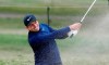 Francesco Molinari plays a shot from a bunker on the first hole during semifinal play against Kevin Kisner at the Dell Technologies Match Play Championship golf tournament, Sunday, March 31, 2019, in Austin, Texas. (AP Photo/Eric Gay)