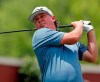 Jason Dufner drives off the first tee during the third round of the Charles Schwab Challenge golf tournament at Colonial Country Club in Fort Worth, Texas, Saturday, May 25, 2019. (Bob Booth/Star-Telegram via AP)