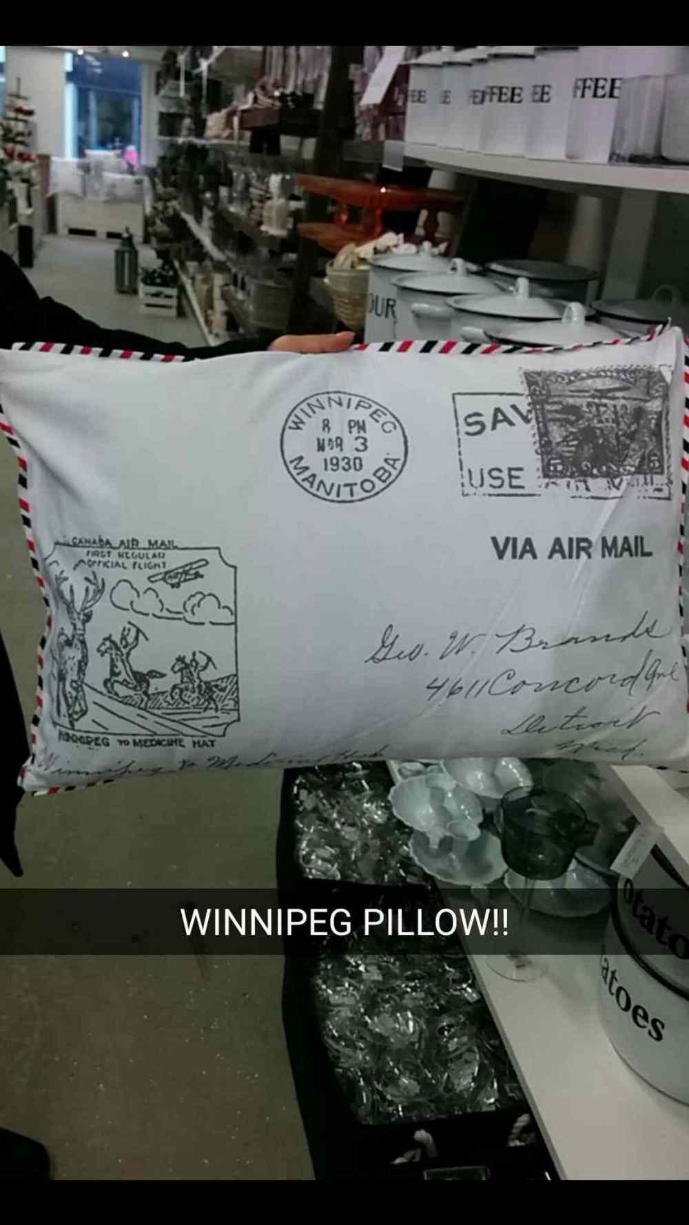 Astrid Cox
The Winnipeg pillow