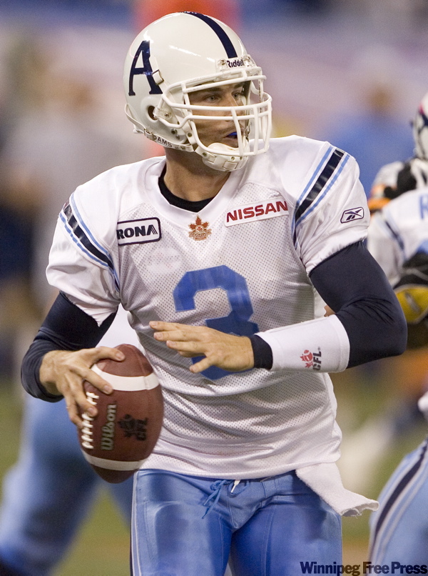 Darren Calabrese / The Canadian Press
Argonauts quarterback Cody Pickett doesn’t boast a cannon for an arm, but he moves well.