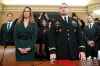 Andrew Harnik / The Associated Press
Jennifer Williams, an aide to U.S. Vice President Mike Pence, left, and National Security Council aide Lt. Col. Alexander Vindman, arrive to testify before the House Intelligence Committee on Capitol Hill in Washington, Tuesday, during a public impeachment hearing of President Donald Trump.