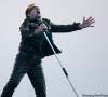 David Lipnowski / Winnipeg Free Press 
U2 lead singer Bono performs with U2 in concert at Canad Inns Stadium Sunday night.