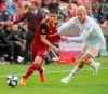 Real Salt Lake's Jefferson Savarino (7) vies for the ball with Atlanta United's Brek Shea (20) during the first half of an MLS soccer match in Sandy, Utah, Friday, May 24, 2019. (Rick Egan/The Salt Lake Tribune via AP)/The Salt Lake Tribune via AP)