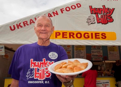 Hunky Bill, a British Columbia businessman, food icon and larger-than-life character, has died at the age of 88 Bill Konyk, shown in a handout photo, died of cancer on Tuesday evening surrounded by his family. THE CANADIAN PRESS/HO
