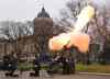 Joe Bryksa / WInnipeg Free Press
Canadian Forces 26th Field Artillery Regiment from Brandon, does a 15-gun vice-regal salute at the Manitoba Legislature Monday to mark the 2015 Throne Speech.