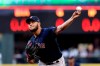 Boston Red Sox starting pitcher Eduardo Rodriguez throws against the Seattle Mariners in the first inning of a baseball game Saturday, March 30, 2019, in Seattle. (AP Photo/Elaine Thompson)