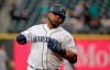 Seattle Mariners' Edwin Encarnacion rounds the bases after hitting a solo home run against the Houston Astros during the third inning of a baseball game, Monday, June 3, 2019, in Seattle. (AP Photo/Ted S. Warren)