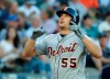 Detroit Tigers' John Hicks reacts as he crosses the plate after hitting a solo home run during the third inning of a baseball game against the Seattle Mariners, Thursday, July 25, 2019, in Seattle. (AP Photo/Ted S. Warren)