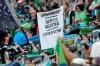 In this July 21, 2019, photo, a sign that reads 